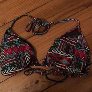 Multi color bathing suit top